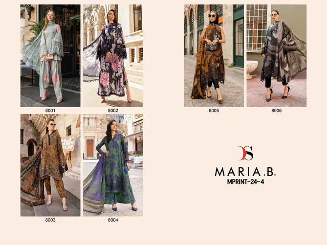 Maria B MPrint 24 Vol 4 By Deepsy Cotton Embroidery Patch Pakistani Suits Wholesale Online
